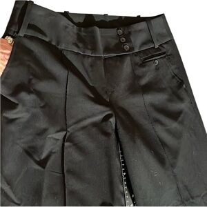 Kenar size 12 black high waist wide leg trouser style dress pants with pockets